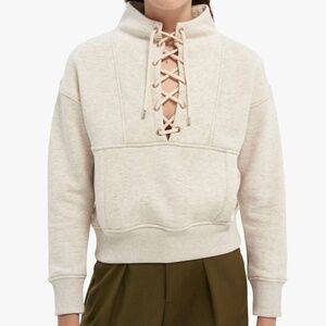 Scotch & SodaLace Front Neutral Sweatshirt